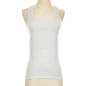 lululemon athletica White Scoop Tank Top